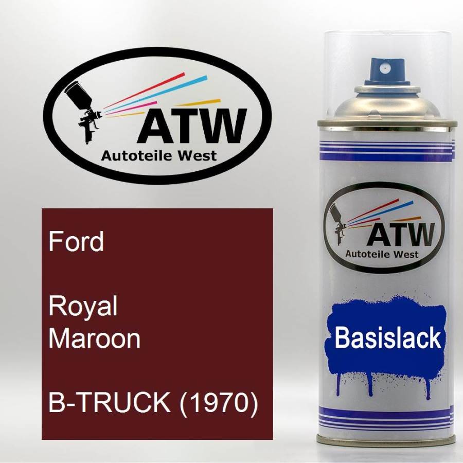 Ford, Royal Maroon, B-TRUCK (1970): 400ml Sprühdose, von ATW Autoteile West.